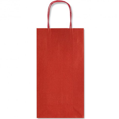 Shopper per bottiglia Sadoch Monocolore Dark Rosso 14x8x39 25 pz.