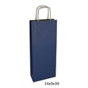 Shopper per bottiglia Sadoch Monocolore Dark Blu 14x8x39 25 pz.