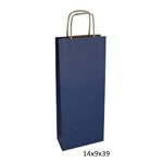 Shopper per bottiglia Sadoch Monocolore Dark Blu 14x8x39 25 pz.