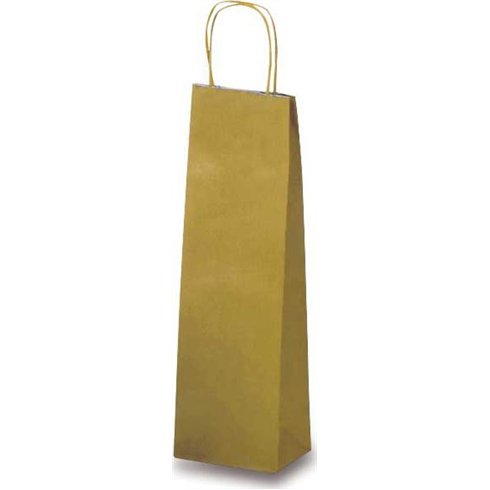 Shopper per bottiglia Sadoch Monocolore Dark Oro 14x8x39 25 pz.