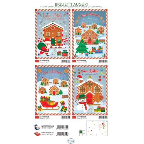 Cecami Natale 25 Biglietti NA50155BN