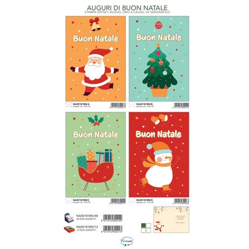 Cecami Natale 25 Biglietti NA50181BN