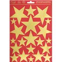 Cecami Natale 25 Adesivi Stelle grandi oro NA50048SO