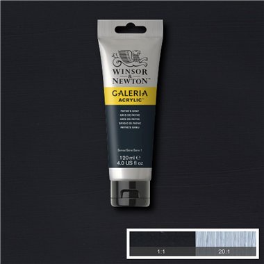 W&N Acrilico Galeria 120 ml Grigio Payne 465