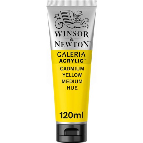 W&N Acrilico Galeria 120 ml Giallo Cadmio Medio 120
