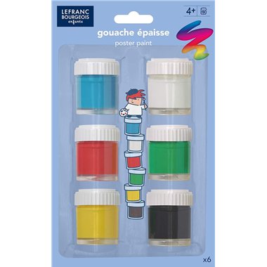 LB Education Gouache 22 ml 6 pz.