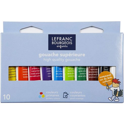 LB Education Gouache 10 Colori 10 ml 10 pz.