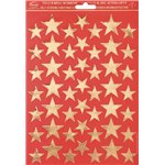 Cecami Natale 25 Adesivi Stelle piccole oro NA50047SO