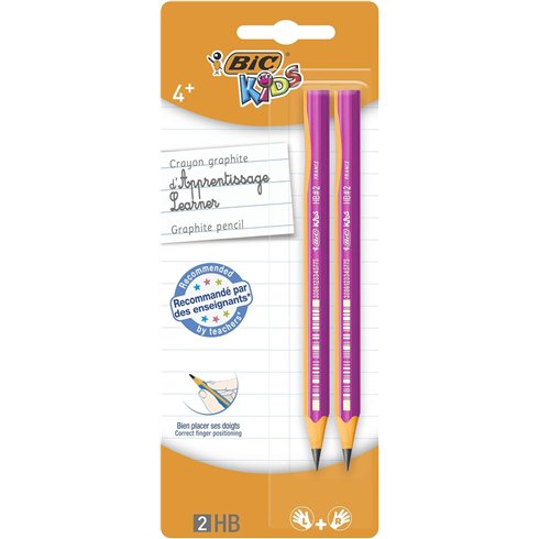 Bic Blister Matite Kid 2 pz. (Fine Stock)