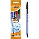 Bic Blister Cristal Soft  4 pz. Ass. (Fine Stock)