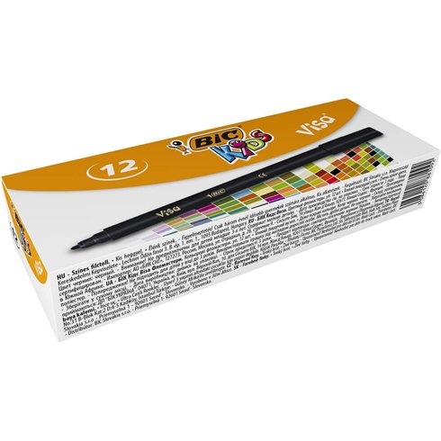 Pennarelli Bic Parafe 881 Nero 12 pz. (Fine Stock)
