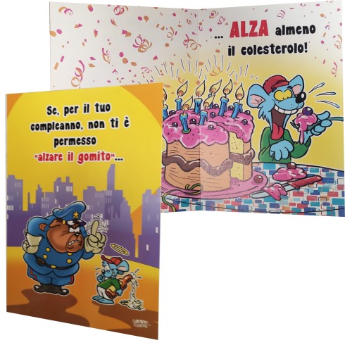 Biglietti Micart Compleanno Smile 12 pz. CH900