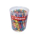 Pastelli a cera Stabilo Round Plastic Barattolo 80