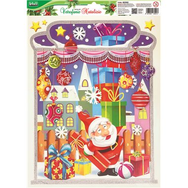 Lebex Xmas 25 Vetrofanie Natale Colorate 82092