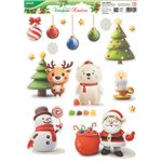 Lebex Xmas 25 Vetrofanie Natale Colorate 82093