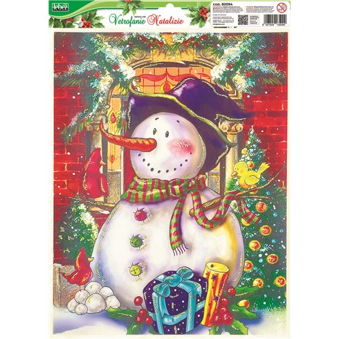 Lebex Xmas 25 Vetrofanie Natale Colorate 82094