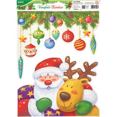 Lebex Xmas 25 Vetrofanie Natale Colorate 82090