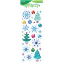 Lebex Xmas 25 Stickers Natale in Carta e Glitter 82096
