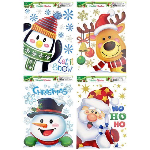 Lebez Xmas  Vetrofanie Natale Colorate 81861