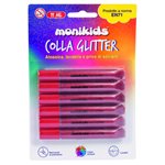 Colla Glitter Lebez 10,5 ml. 6 pz. Rosso5131-R