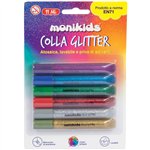 Colla Glitter Lebez 10,5 ml. 6 pz. Assortiti 5131-ASS