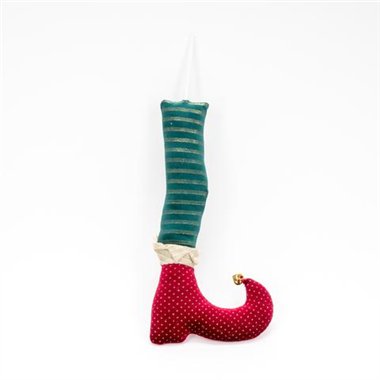 SIL Gamba Elfo Giullare 50 cm. Rosso-Verde