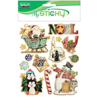 Lebez Xmas  Stickers Wood 81857