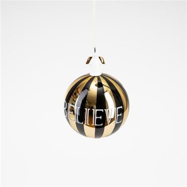SIL Sfera 8 cm. Luxury c/Angelo Nero-Oro