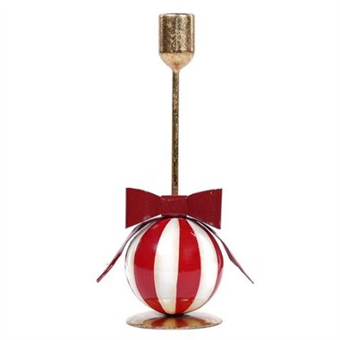 SIL Porta Candela Ball Fiocco 17x8x26 cm.