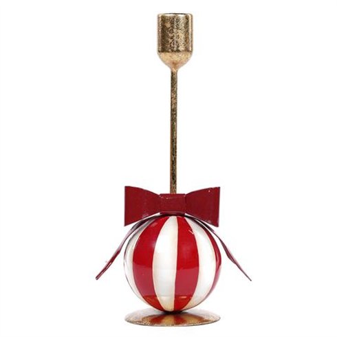 SIL Porta Candela Ball Fiocco 17x8x26 cm.