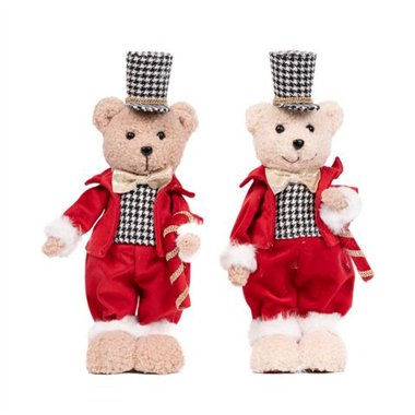 SIL Teddy Rosso Scacchi 31 cm. Assortiti