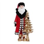 SIL Babbo Natale Scacchi 19x14x36 cm.