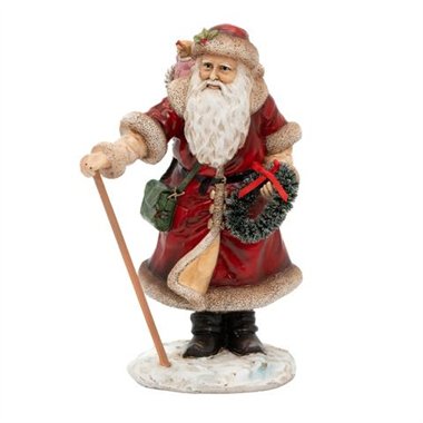 SIL Santa Claus c/Corona 20 cm. Rosso