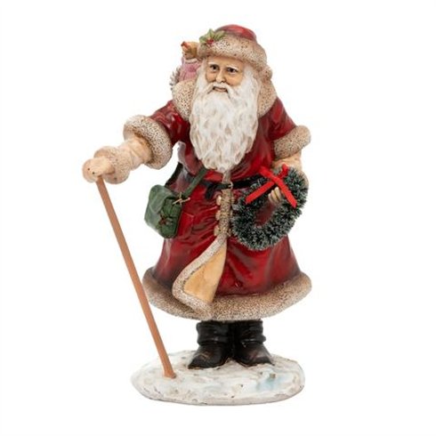 SIL Santa Claus c/Corona 20 cm. Rosso