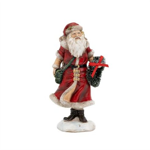 SIL Santa Claus c/Corona 15 cm. Rosso