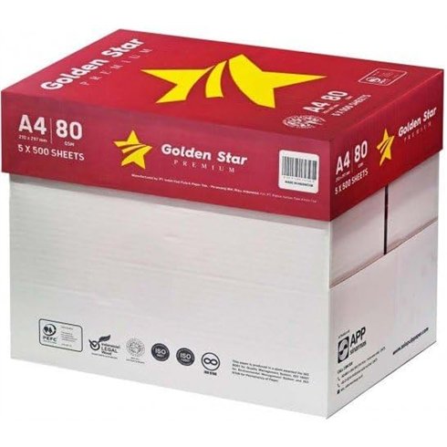 Carta Fotocopie A4 Golden Star 80 gr. 500 ff