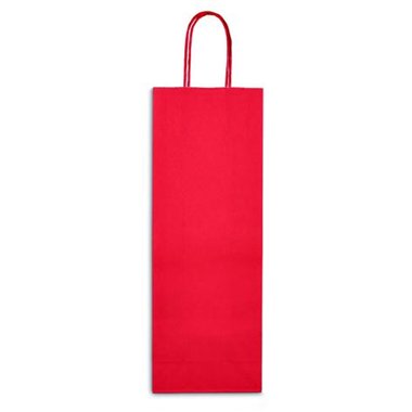 Shopper Sadoch Monocolore per bottiglia Rosso 14x8x39 25 pz.