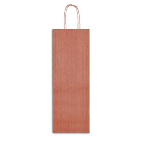 Shopper Sadoch Monocolore per bottiglia Avana 14x8x39 25 pz.