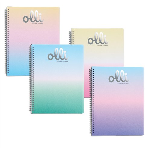 Quaderni Spiral Olli Rainbow A5 PPL 70 ff 70gr. 5 mm