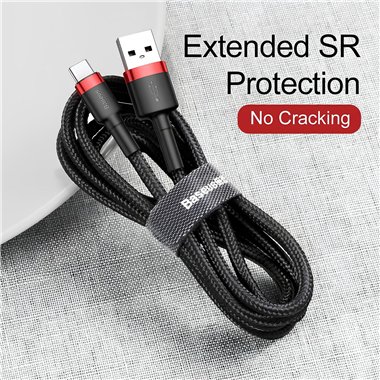 TF Cavo Baseus Cafule USB/Type-C  2 mt. 2A Rosso/Nero