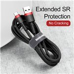 TF Cavo Baseus Cafule USB/Type-C  2 mt. 2A Rosso/Nero