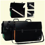 Valigetta Porta disegni Arda Nero 52x37 con tracolla e soffietto