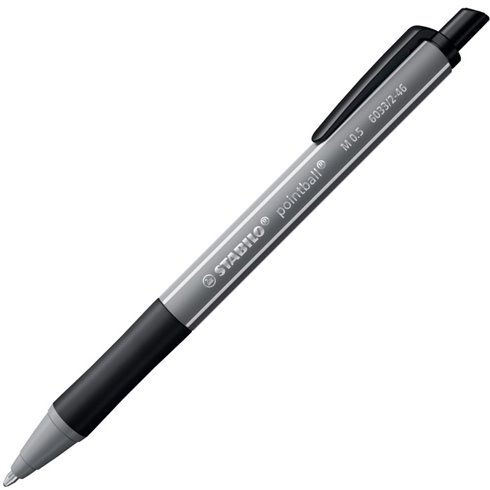 Penne Stabilo PointBall 0.5  Colorful Nero 10 pz.