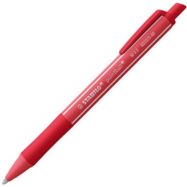 Penne Stabilo PointBall 0.5  Colorful Rosso 10 pz.