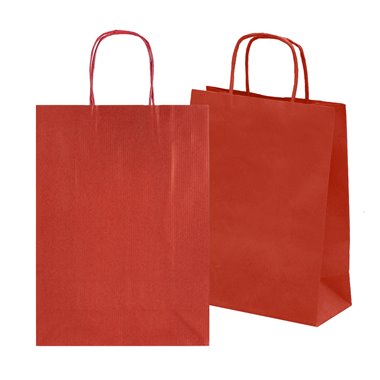 Shopper Sadoch Monocolore Dark Rosso Rubino 26x12x36 25 pz.