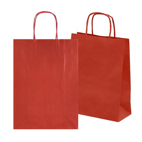 Shopper Sadoch Monocolore Dark Rosso Rubino 26x12x36 25 pz.