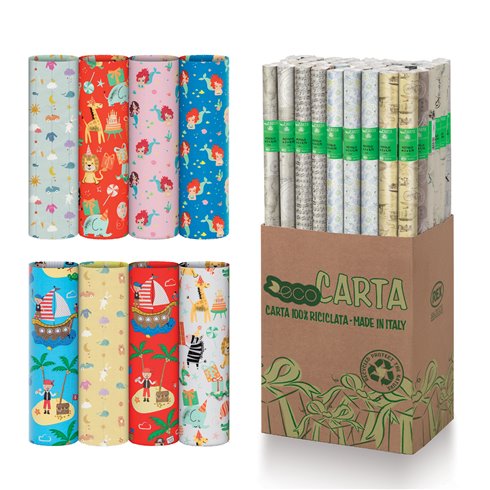 Sadoch 26 Carta regalo rotolo 70x200 ecocarta bimbi 50 pz EC3J1B02