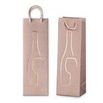 Sadoch 26 Shopper bottiglia rex c/stampa a caldo avana 12x9x37 10 pz.