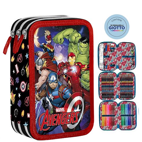 SC 26 Astuccio 3 Zip 3D Avengers