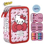 SC 26 Astuccio 3 Zip 3D Hello Kitty